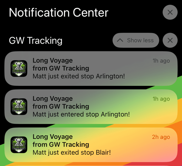 Screenshot of a lock screen with lots of push notifications